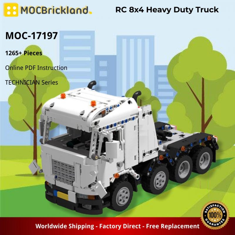 MOCBRICKLAND MOC-17197 RC 8x4 Heavy Duty Truck