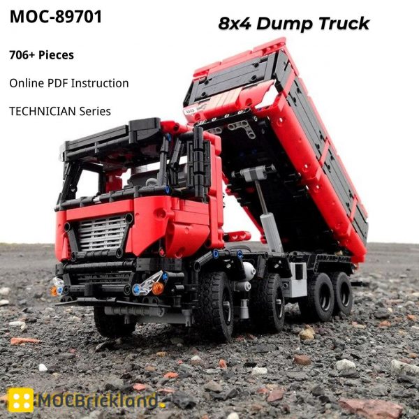 MOCBRICKLAND MOC 19929 8x4 Dump Truck 2