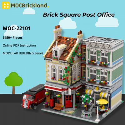 MOCBRICKLAND MOC 22101 Brick Square Post Office 2