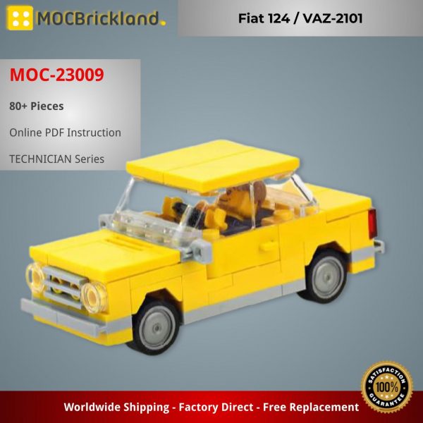 MOCBRICKLAND MOC 23009 Fiat 124 VAZ 2101 2