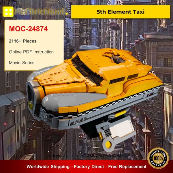 MOCBRICKLAND MOC 24874 5th Element Taxi 1