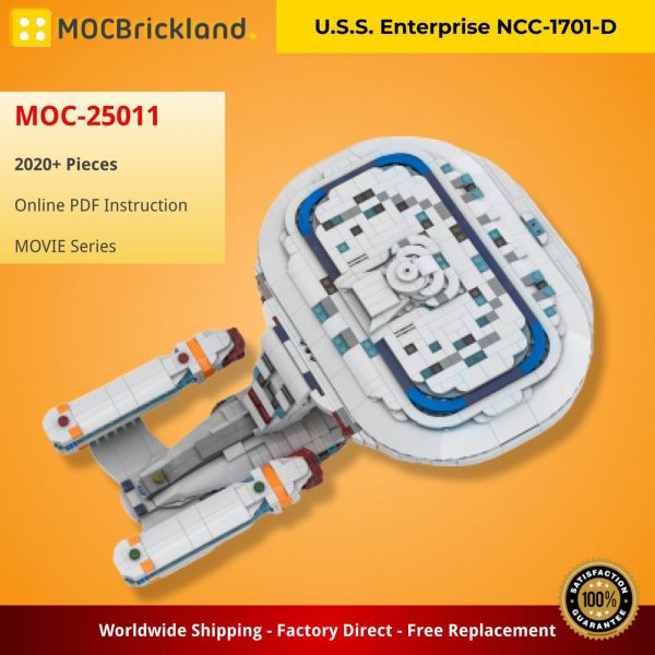 MOCBRICKLAND MOC 25011 U.S.S. Enterprise NCC 1701 D 2