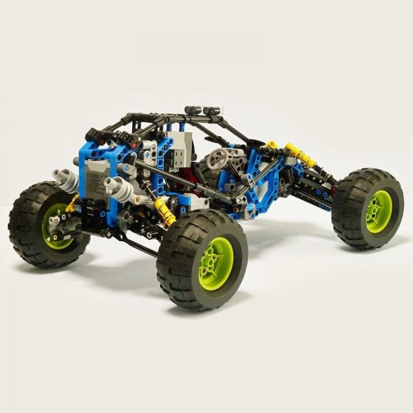 MOCBRICKLAND MOC 3028 Blue Lightning Buggy 3