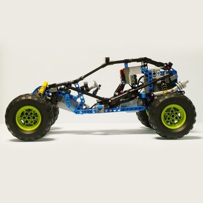 MOCBRICKLAND MOC 3028 Blue Lightning Buggy 4