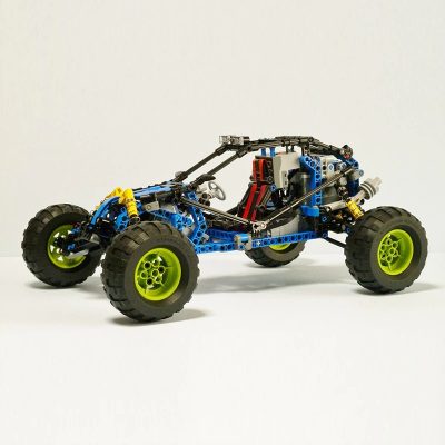 MOCBRICKLAND MOC 3028 Blue Lightning Buggy 6