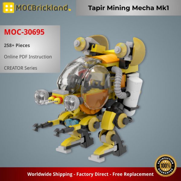 MOCBRICKLAND MOC 30695 Tapir Mining Mecha Mk1 2