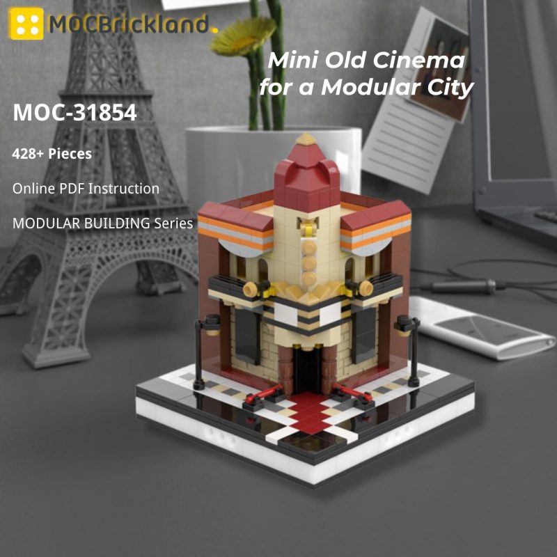 MOCBRICKLAND MOC 31854 Mini Old Cinema for a Modular City 2 800x800 1