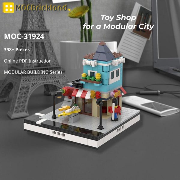 MOCBRICKLAND MOC 31924 Toy Shop for a Modular City 2