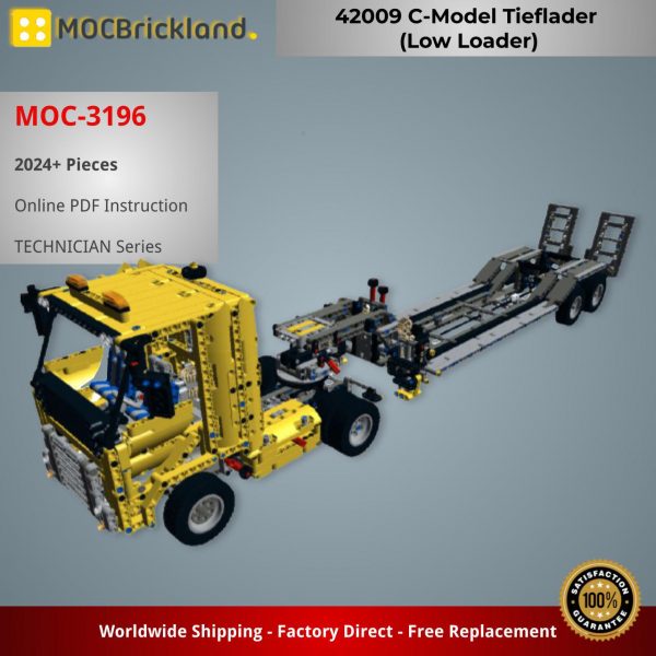 MOCBRICKLAND MOC 3196 42009 C Model Tieflader Low Loader 2
