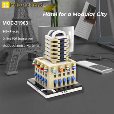 MOCBRICKLAND MOC 31963 Hotel for a Modular City 2
