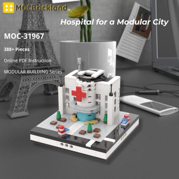 MOCBRICKLAND MOC 31967 Hospital for a Modular City 2