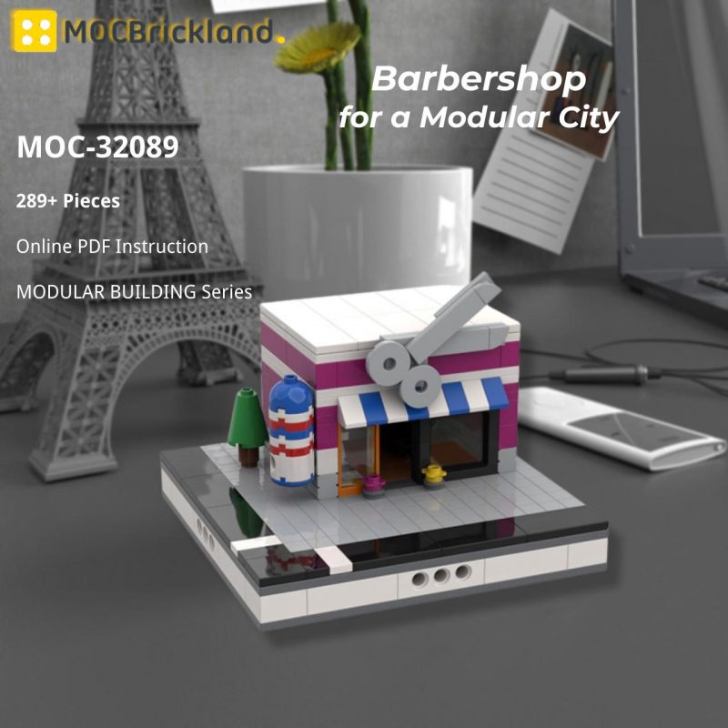 MOCBRICKLAND MOC 32089 Barbershop for a Modular City 2 800x800 1