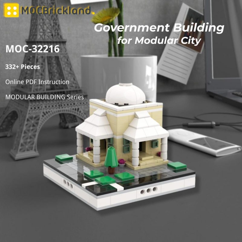 MOCBRICKLAND MOC 32216 Government Building for Modular City 2 800x800 1