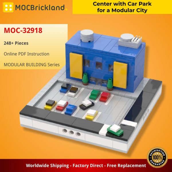 MOCBRICKLAND MOC 32918 Center with Car Park for a Modular City 2