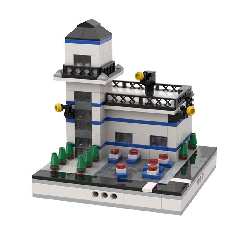 MOCBRICKLAND MOC 32986 Police Station for a Modular City 1