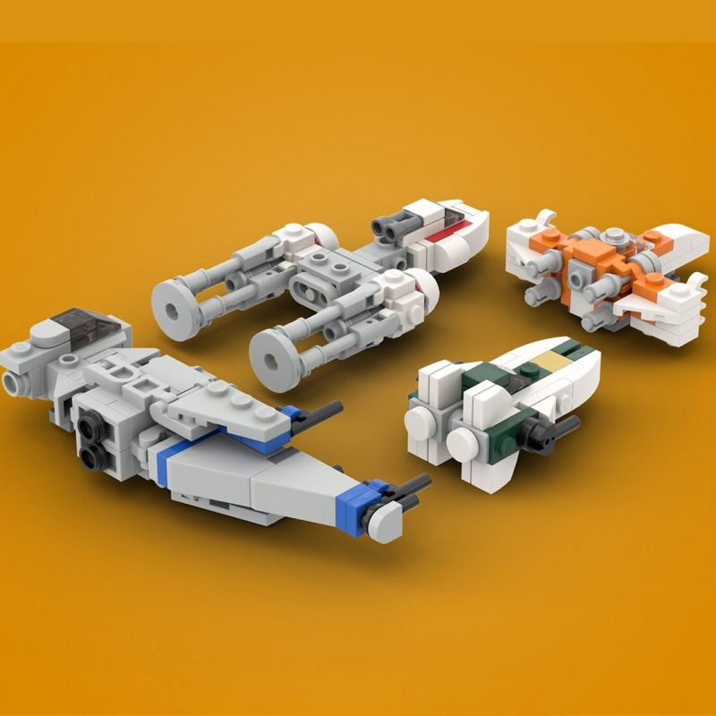 MOCBRICKLAND MOC 33057 Micro Resistance Starfighters 5 800x800 1