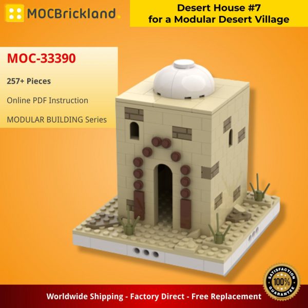 MOCBRICKLAND MOC 33390 Desert House 7 for a Modular Desert Village 2