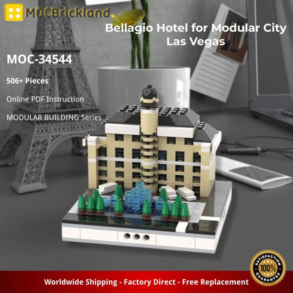 MOCBRICKLAND MOC 34544 Bellagio Hotel for Modular City Las Vegas 2
