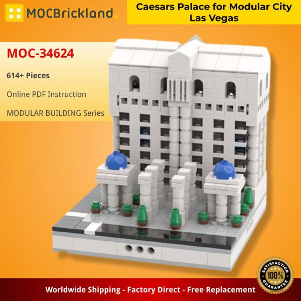 MOCBRICKLAND MOC 34624 Caesars Palace for Modular City Las Vegas 2