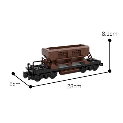 MOCBRICKLAND MOC 35043 Gravel Side Dumper Wagon 3