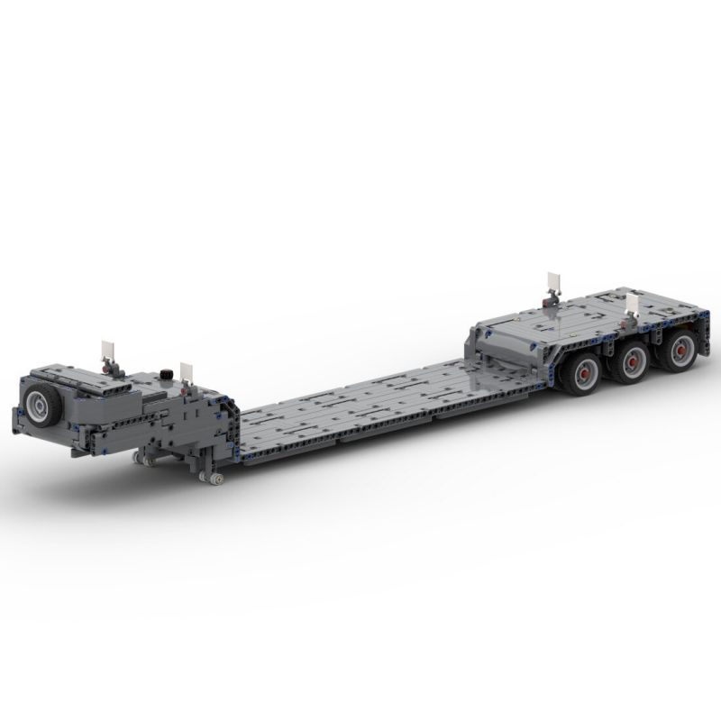 MOCBRICKLAND MOC 35223 Low Loader with Steering Axles for 42078 Mack Anthem 1 800x800 1