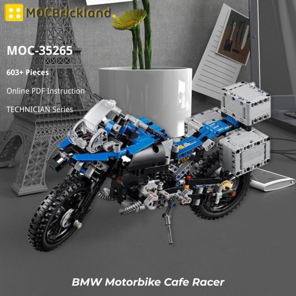 MOCBRICKLAND MOC 35265 BMW Motorbike Cafe Racer 2