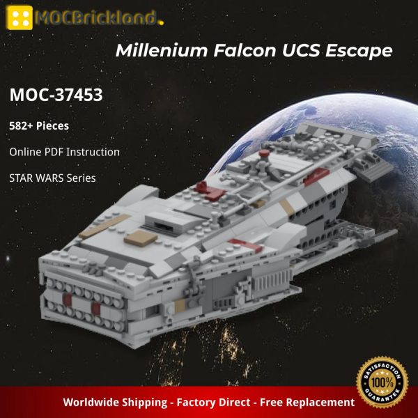 MOCBRICKLAND MOC 37453 Millenium Falcon UCS Escape 2
