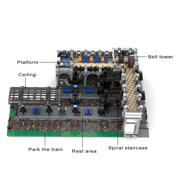 MOCBRICKLAND MOC 37719 Modular Train Station 3