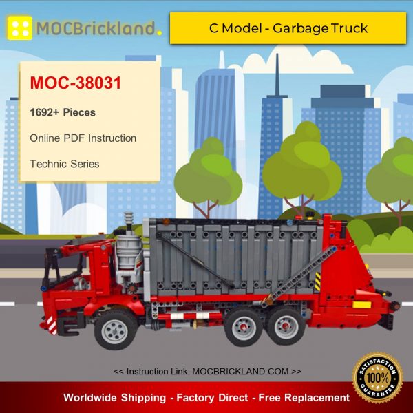 MOCBRICKLAND MOC 38031 42098 C Model – Garbage Truck 1
