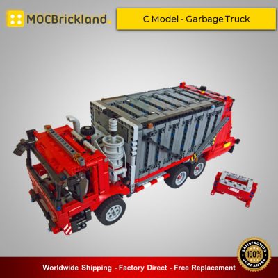 MOCBRICKLAND MOC 38031 42098 C Model – Garbage Truck 4