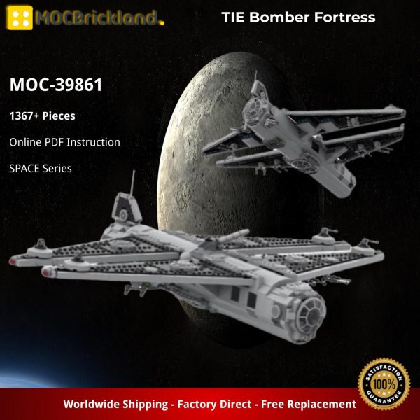 MOCBRICKLAND MOC 39861 TIE Bomber Fortress 1
