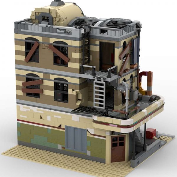 MOCBRICKLAND MOC 40173 Downtown Diner Apocalypse Version 1