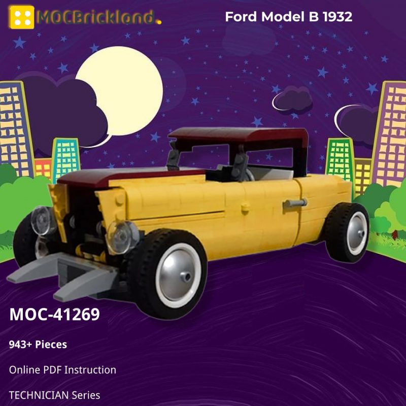 MOCBRICKLAND MOC 41269 Ford Model B 1932 2 800x800 1