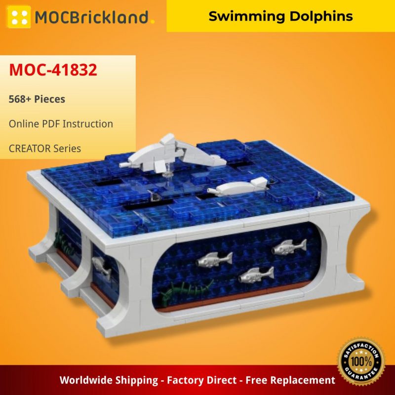 MOCBRICKLAND MOC 41832 Swimming Dolphins 2 800x800 1