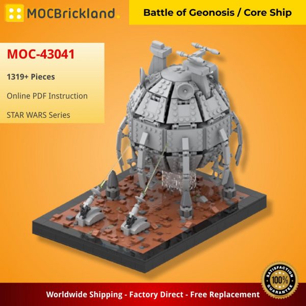 MOCBRICKLAND MOC 43041 Battle of Geonosis Core Ship 2