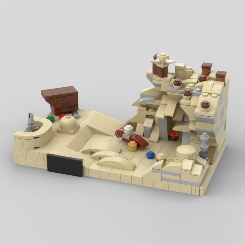 MOCBRICKLAND MOC 43615 Micro Tatooine A New Hope 20th Anniversary Style 4 800x800 1