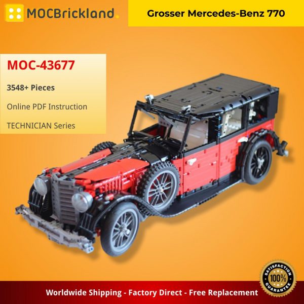 MOCBRICKLAND MOC 43677 Grosser Mercedes Benz 770 2