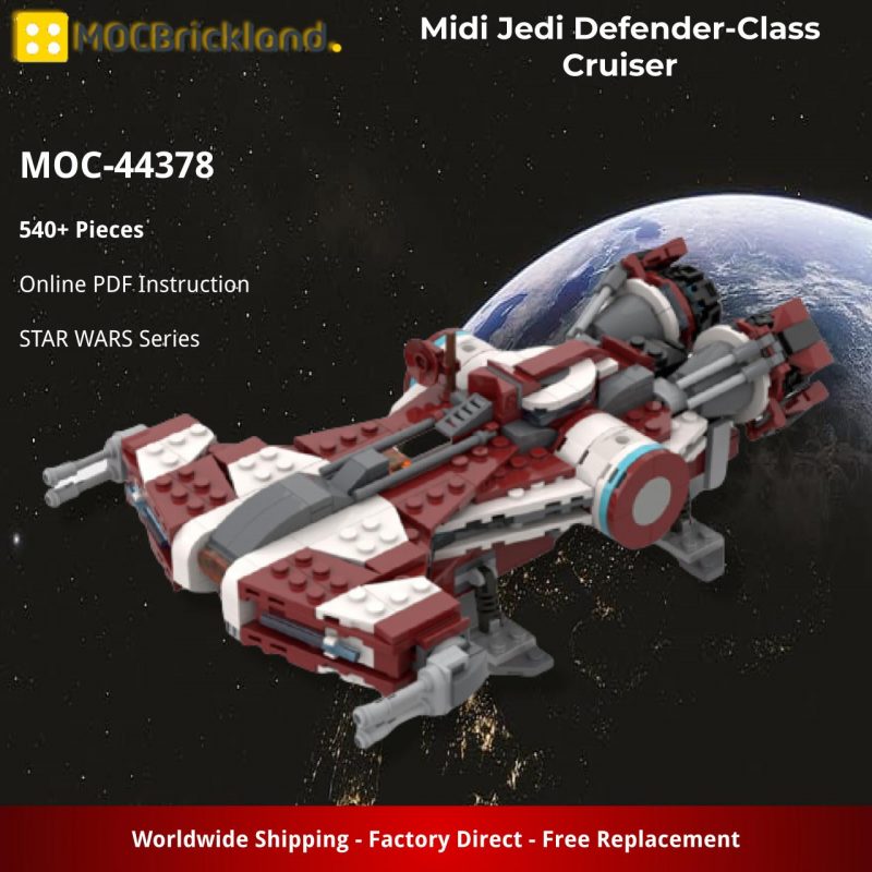 MOCBRICKLAND MOC 44378 Midi Jedi Defender Class Cruiser 800x800 1