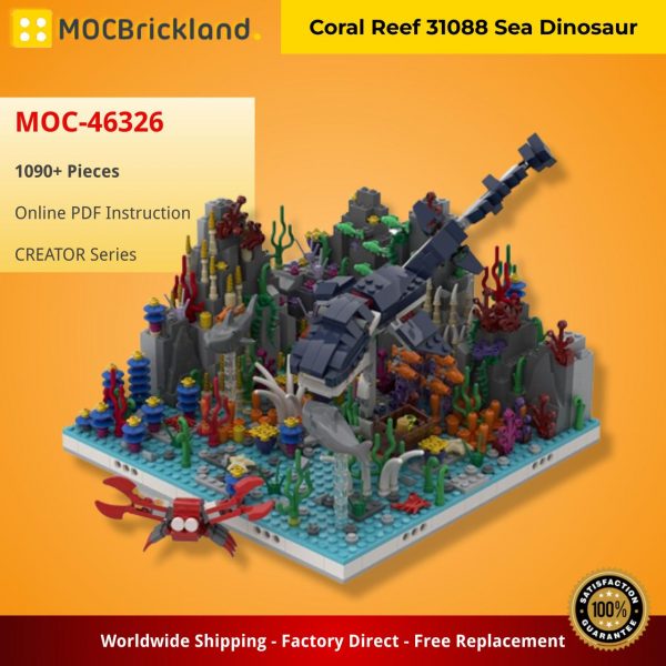 MOCBRICKLAND MOC 46326 Coral Reef 31088 Sea Dinosaur 1