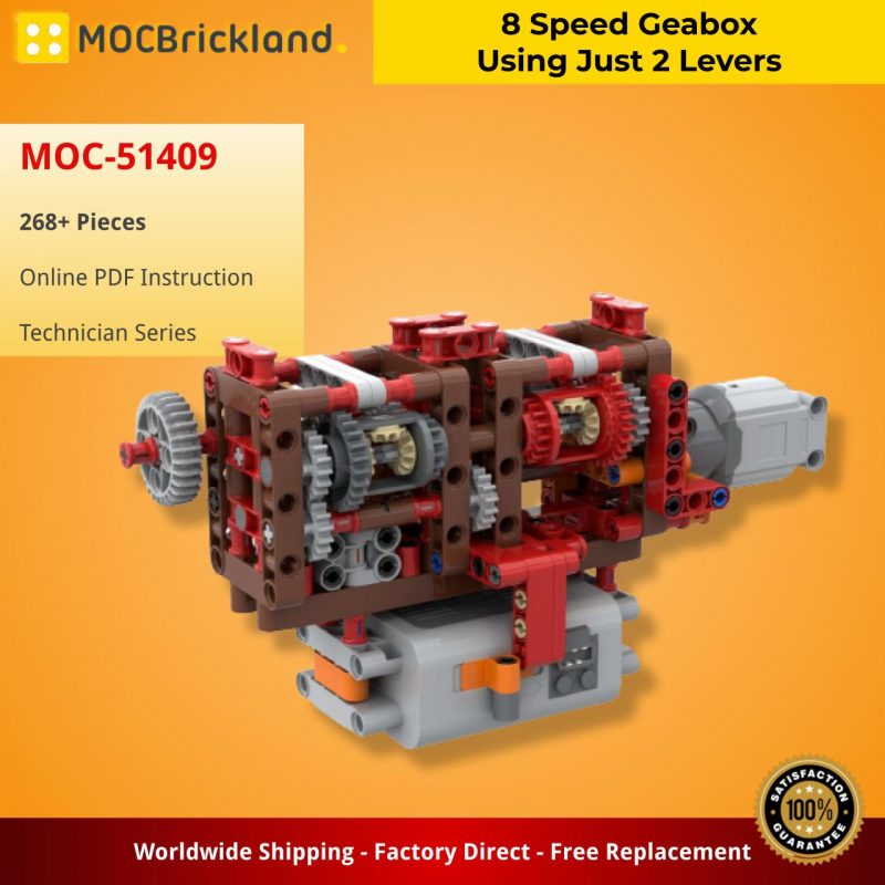 MOCBRICKLAND MOC 51409 8 Speed Geabox Using Just 2 Levers 2 800x800 1