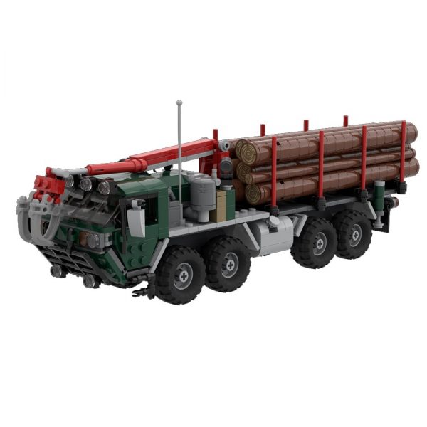 MOCBRICKLAND MOC 51776 M985 HEMTT Log Truck 1