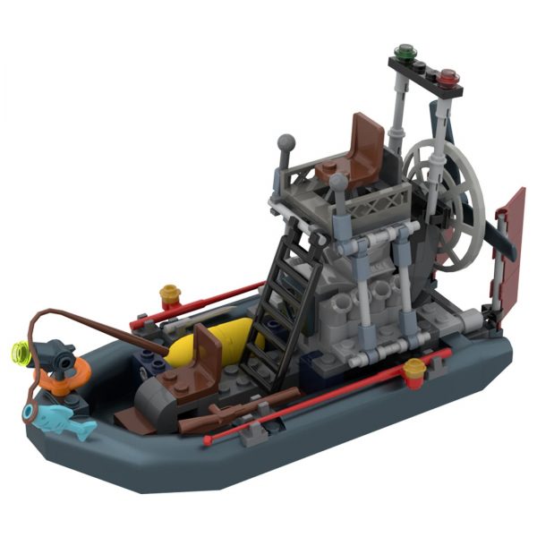 MOCBRICKLAND MOC 52618 Swamp Fan Boat Large Sized 2