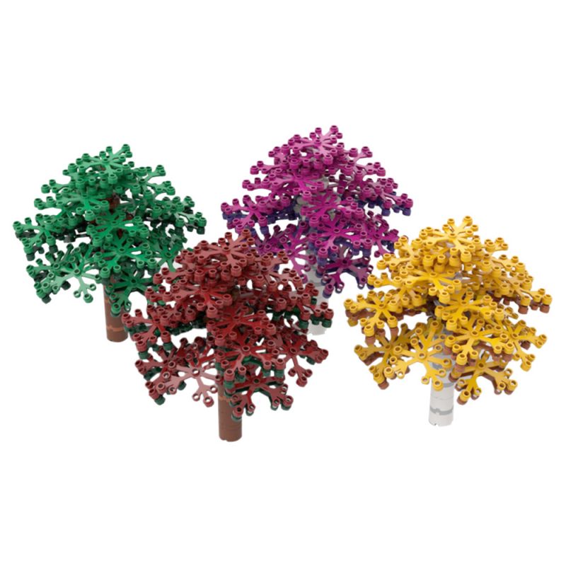 MOCBRICKLAND MOC 54264 Colorful Trees for Modular Models 1 800x800 1