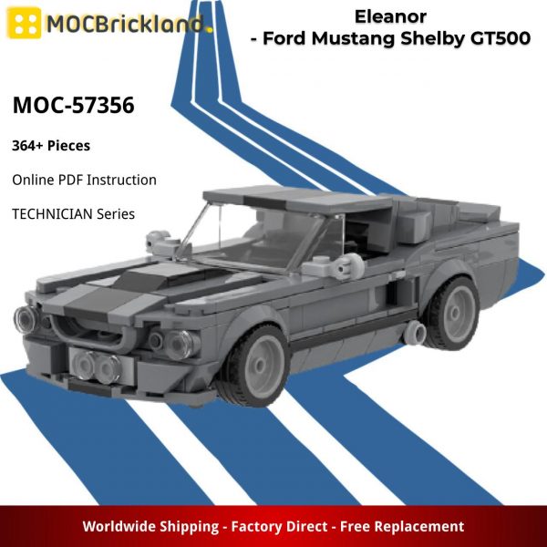 MOCBRICKLAND MOC 57356 Eleanor Ford Mustang Shelby GT500 2