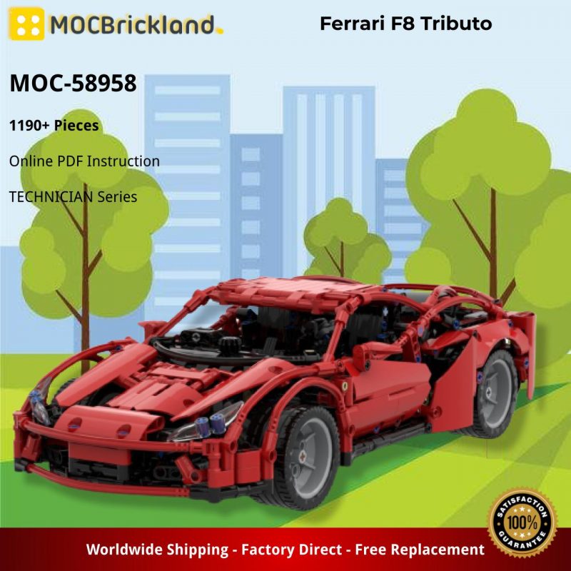 MOCBRICKLAND MOC 58958 Ferrari F8 Tributo 2 800x800 1