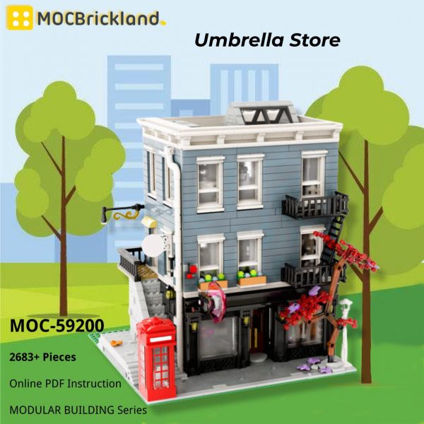 MOCBRICKLAND MOC 59200 Umbrella Store 2