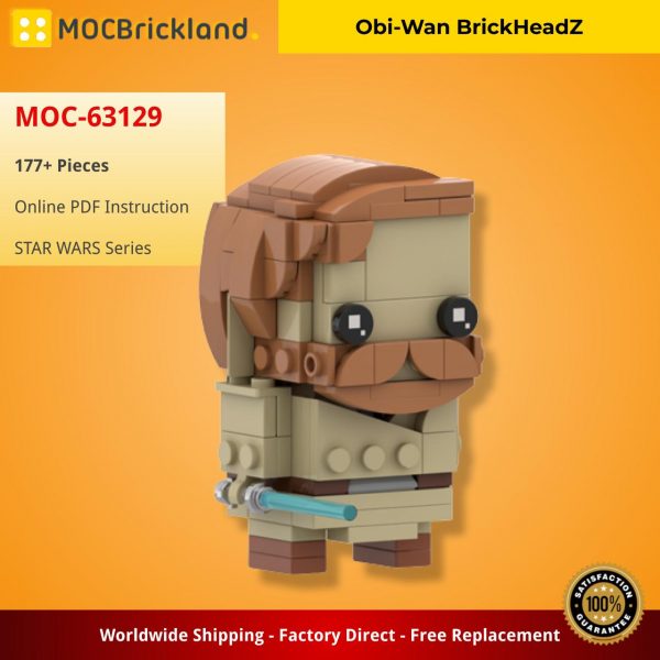 MOCBRICKLAND MOC 63129 Obi Wan BrickHeadZ