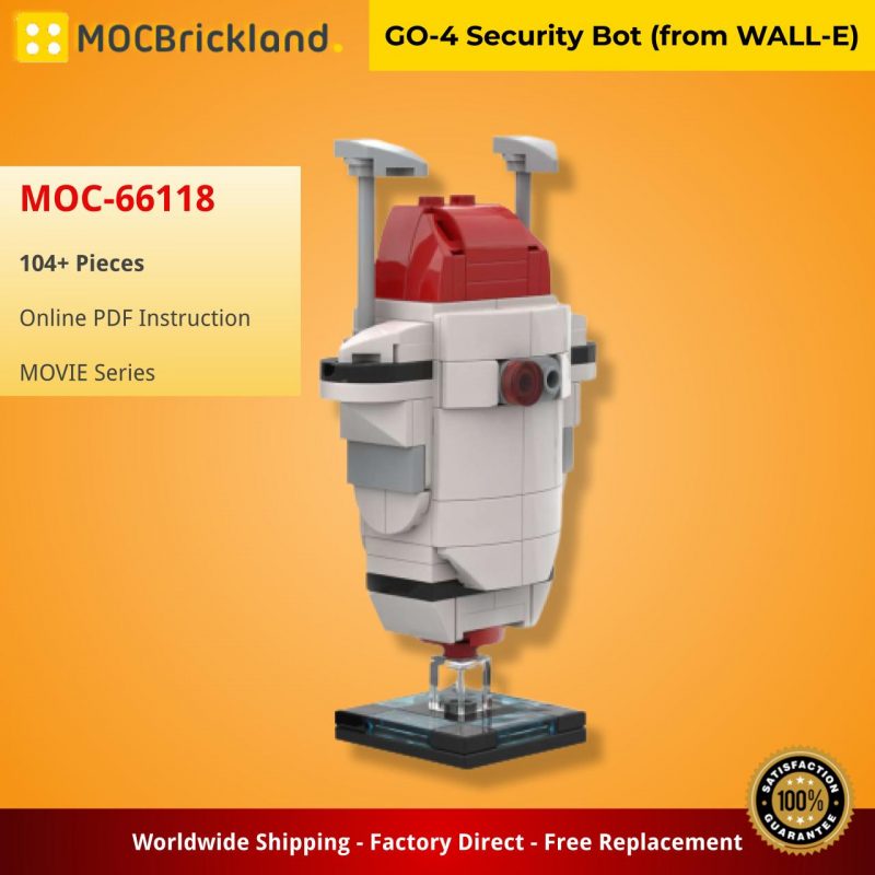 MOCBRICKLAND MOC 66118 GO 4 Security Bot from WALL E 2 800x800 1