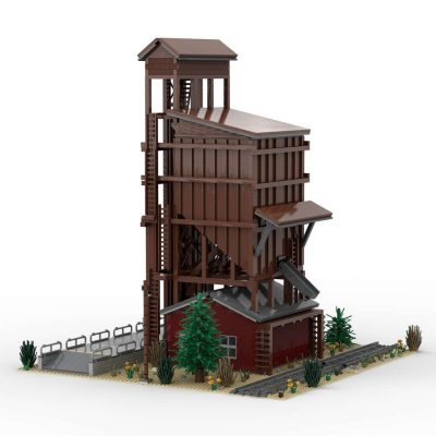 MOCBRICKLAND MOC 68452 Small Wood Coaling Tower 1