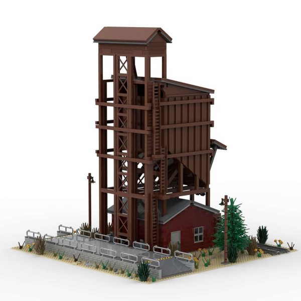 MOCBRICKLAND MOC 68452 Small Wood Coaling Tower 2